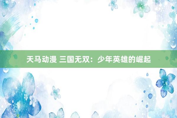 天马动漫 三国无双：少年英雄的崛起